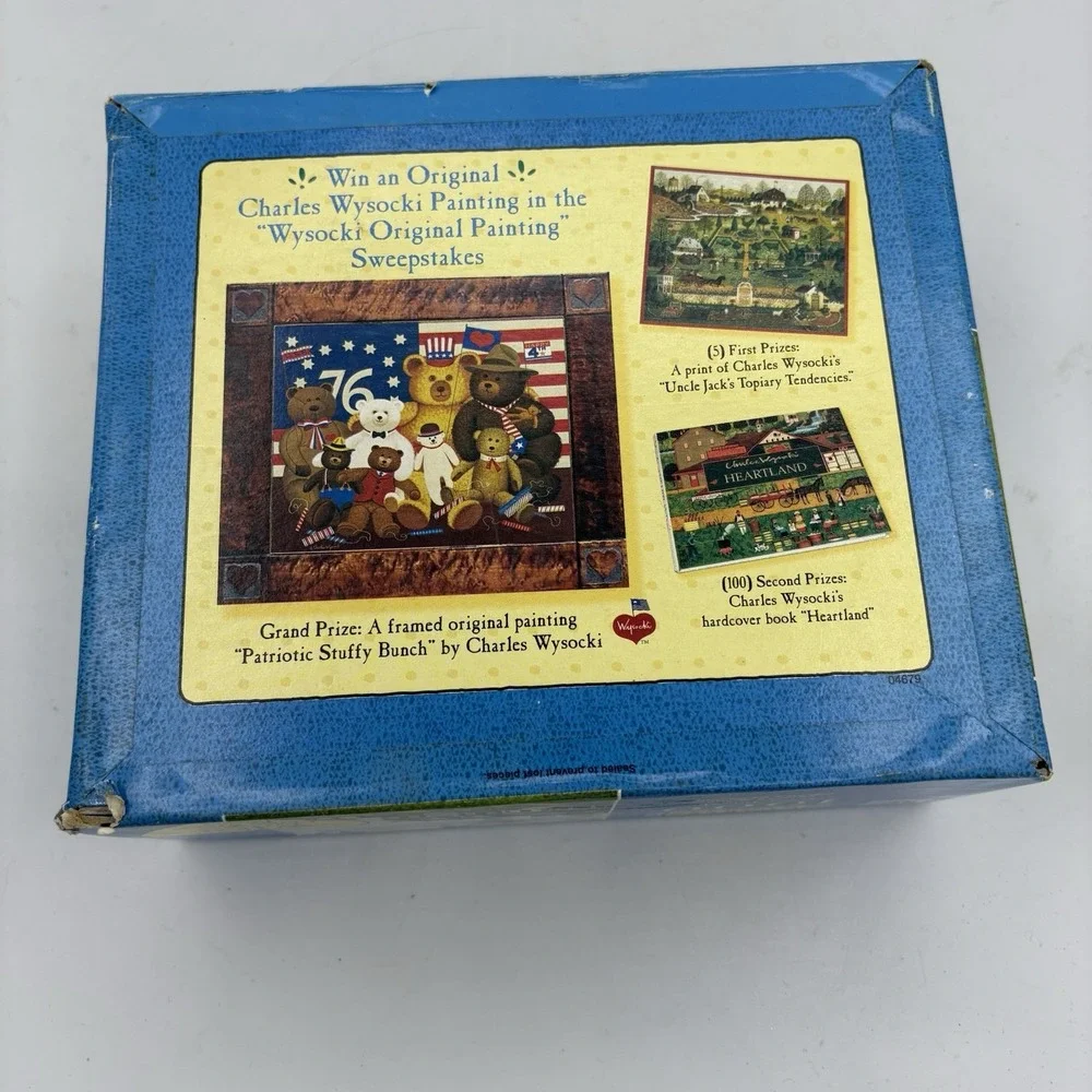 Milton Bradley 1000 Piece Puzzle Charles Wysocki Americana Jayson Sparkin Sealed